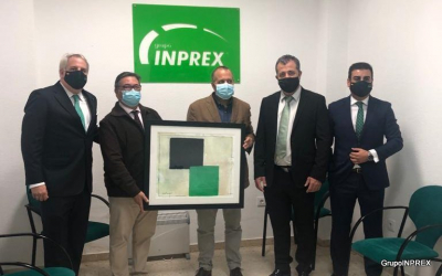 El Consejero de Economía extremeño y el alcalde de Almendralejo inauguran nuestro 20 aniversario de Grupo INPREX